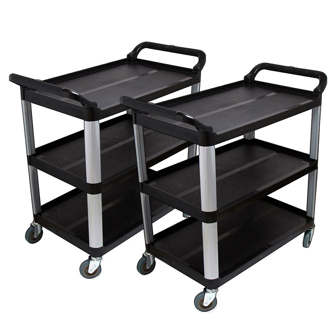 3-Tier Food Trolley | Kitchen Utility Cart | Set of 2 | Large