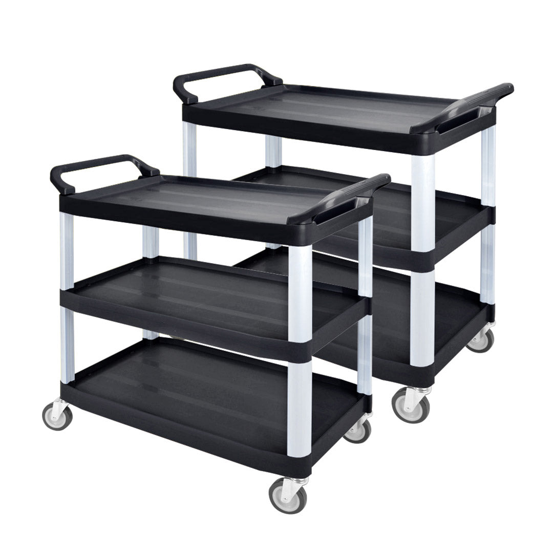 3-Tier Food Trolley | Kitchen Utility Cart | Set of 2 | Large