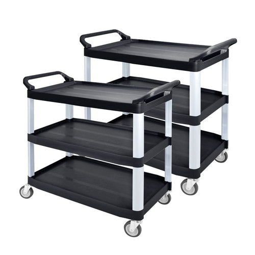 3-Tier Food Trolley | Kitchen Utility Cart | Set of 2 | Large