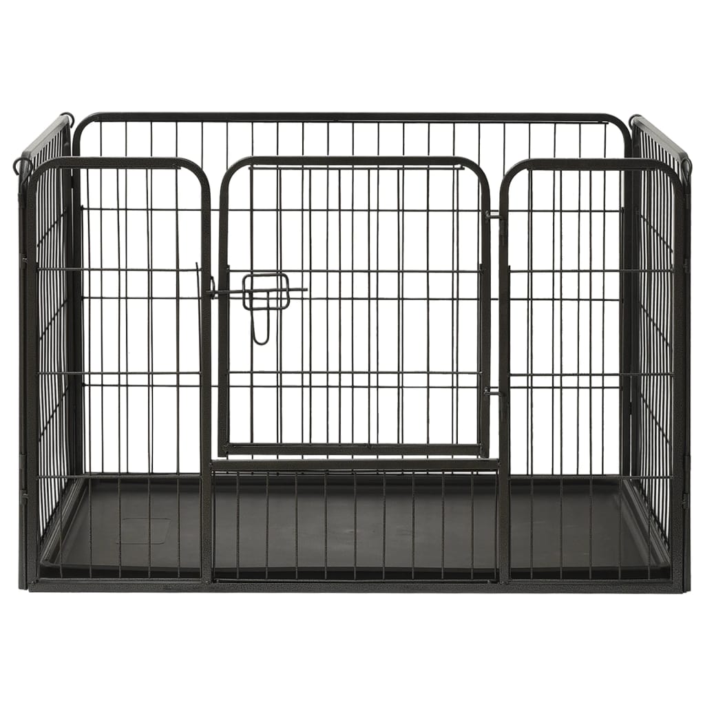 Steel Puppy Playpen — Large 91.5x59x61cm | Safe Dog Exercise Pen
