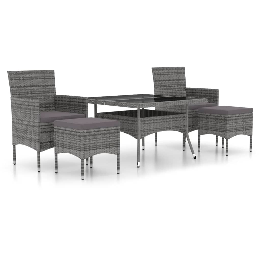 5-Piece Outdoor Bar Setting | Solid Pinewood Bar Table & Stools