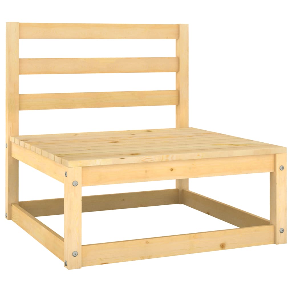 10-Piece Solid Pinewood Garden Lounge Set | Complete Outdoor Living