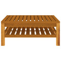 7-Piece Solid Acacia Wood Garden Lounge Set with Cream Cushions