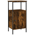 Tall Smoked Oak Bedside Cabinets — Set of 2 | 41x31x80cm Bedroom Storage