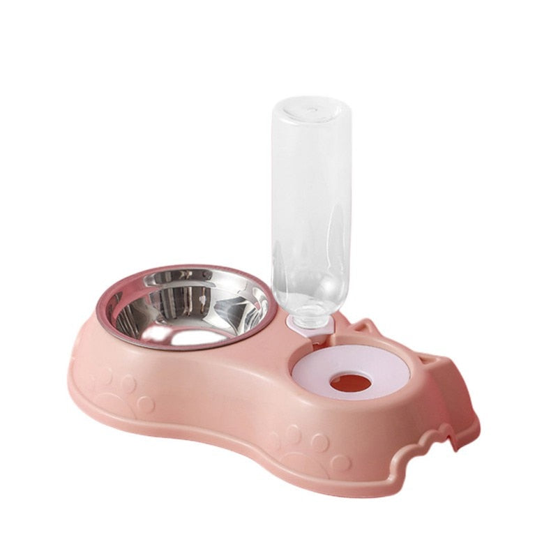 3-in-1 Automatic Pet Feeding & Drinking Station | Stainless Steel | Dogs & Cats
