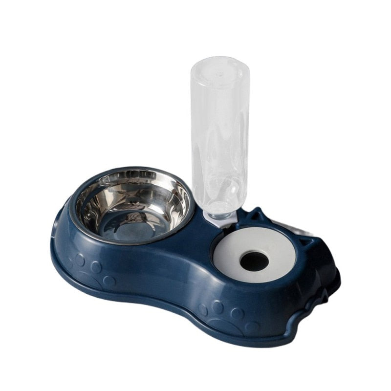 3-in-1 Automatic Pet Feeding & Drinking Station | Stainless Steel | Dogs & Cats