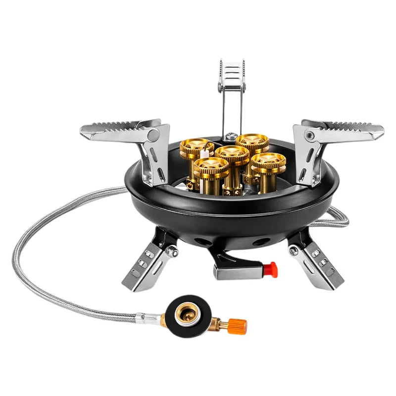 16000W High-Pressure Camping Gas Stove | Foldable | Copper & Steel
