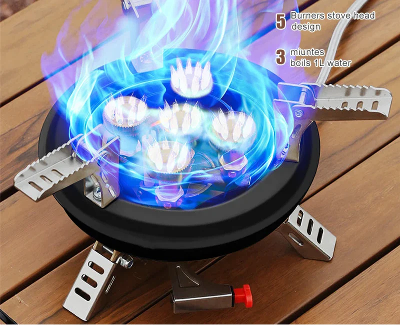 16000W High-Pressure Camping Gas Stove | Foldable | Copper & Steel