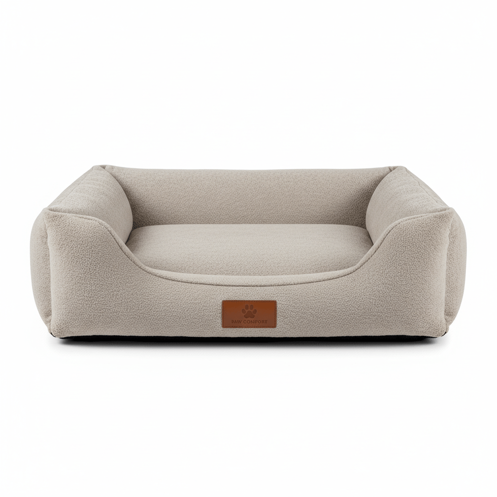 Premium Dog Bed - Orthopedic Pet Bed featuring soft plush design and high-density memory foam for maximum comfort.
