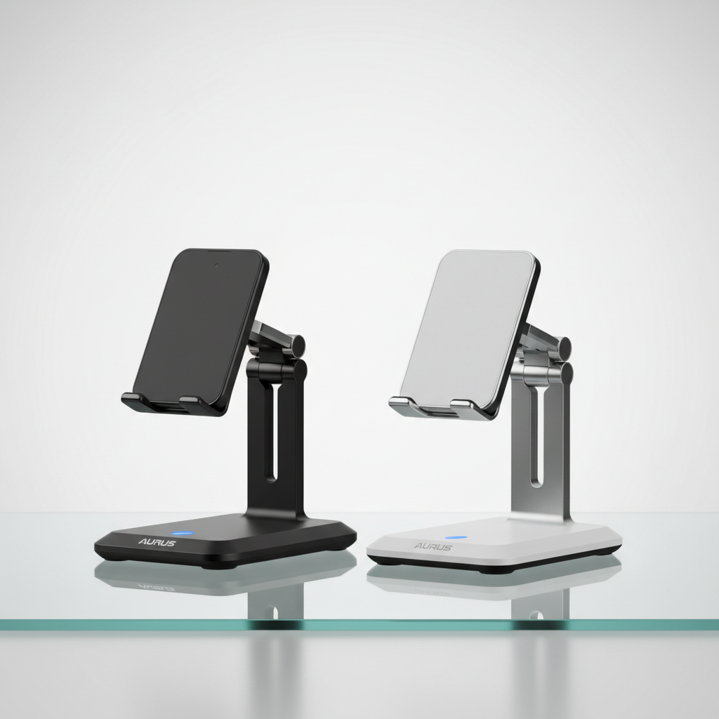 Wireless Charging Phone Stand - Adjustable Holder